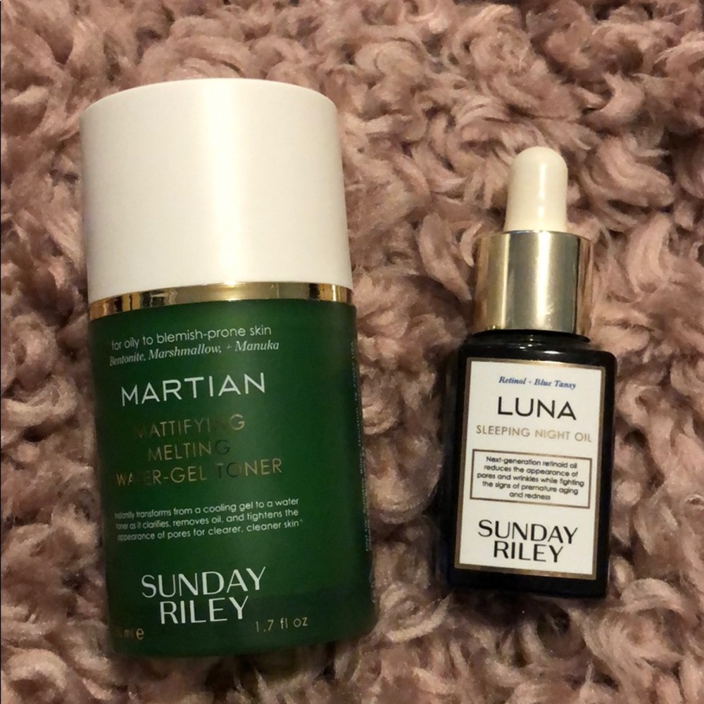 FULL SIZE Sunday Riley Luna Oil & Martian Toner